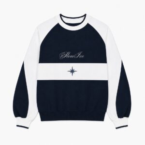 SlowIce Script Colorblock Crewneck